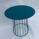 Table d'appoint Disc bleu paon