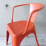 Pair of chairs A 56 - Tolix - Jean Pauchard - 1950-70 - vermilion Red