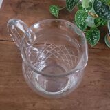 Chiseled/cut crystal pitcher