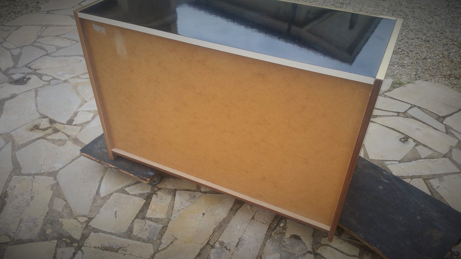 Commode Roche Bobois vintage laqué noir