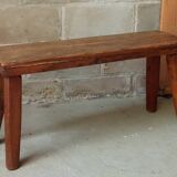 Brutalist oak bench 90 cm