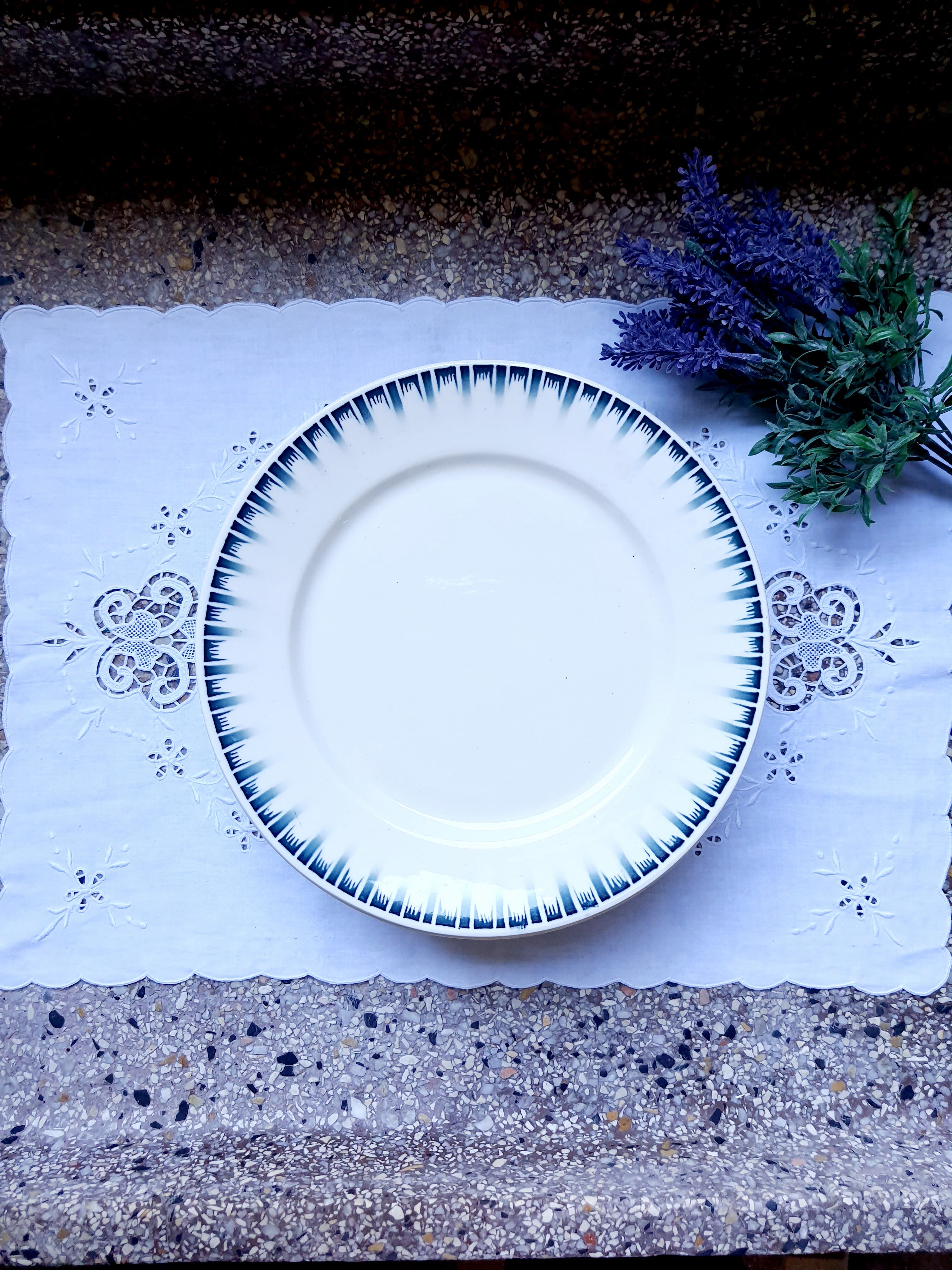 9 flat plates Badonviller Carthage series