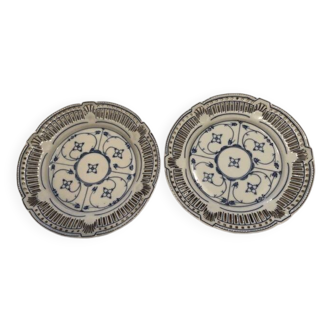 2 assiettes à dessert Schwarzenhammer bleu