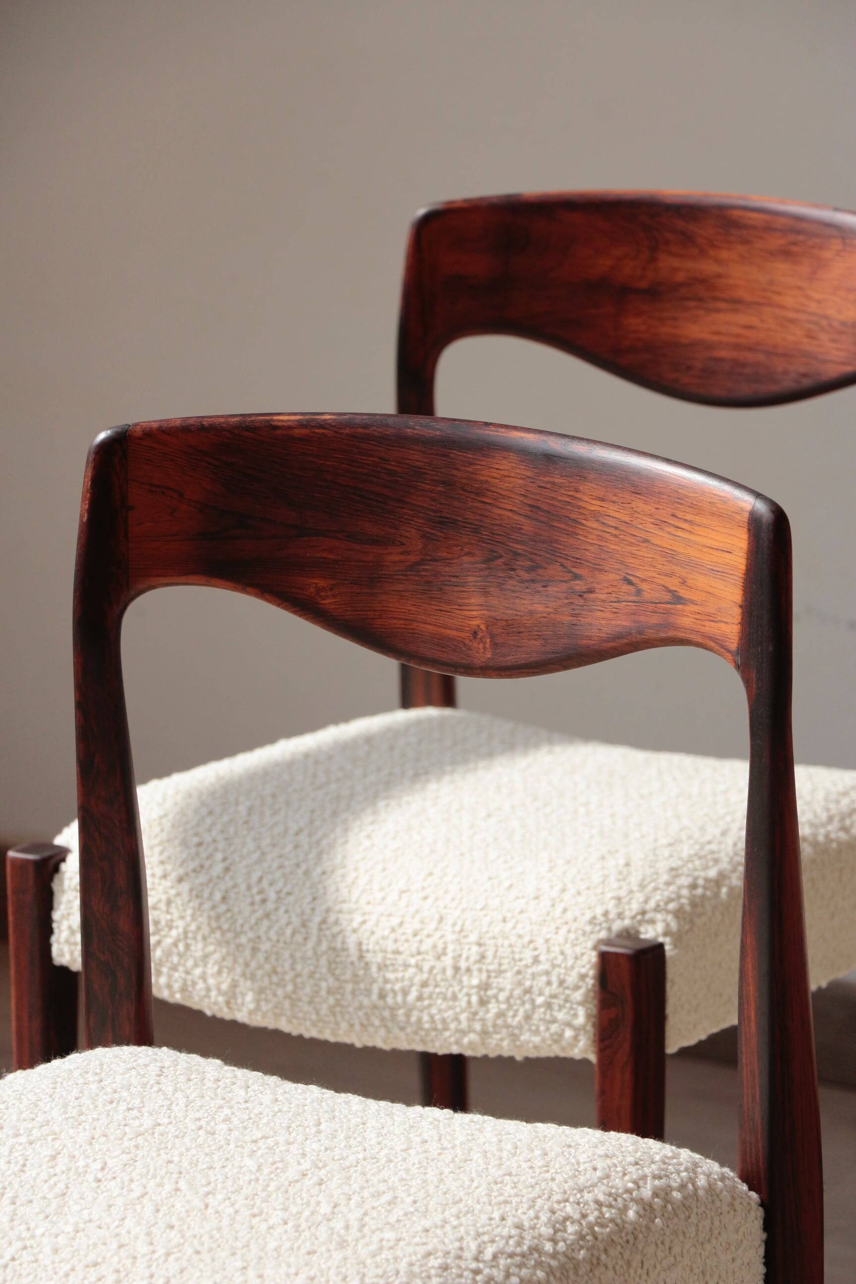 Set of 4 Scandinavian rosewood chairs – Otto Møller style | Vintage