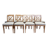 Set of 9 Louis XVI-Directoire style chairs