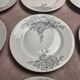 10 antique porcelain plates – Aux Lions de Faïence Paris – 19th century