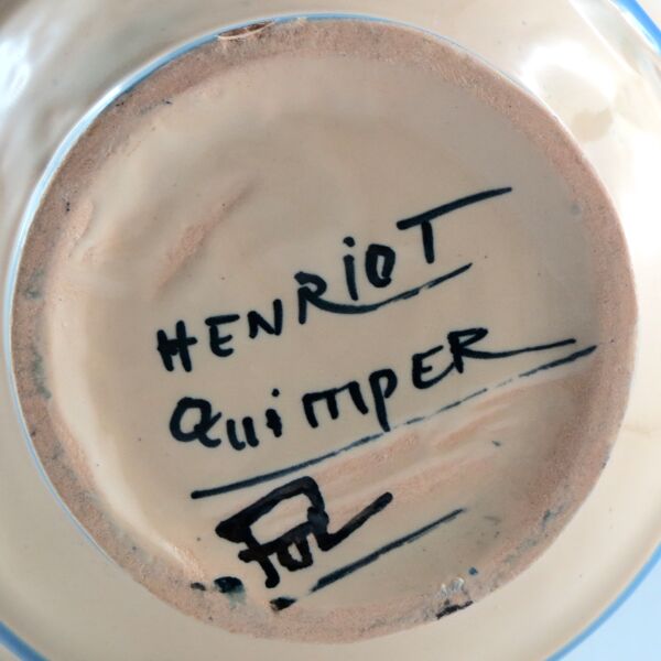 Pichet ancien Pol Henriot Quimper faïence art deco 1930/sevellec