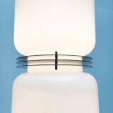 Mid-century Italian space age glass floor lamp from the 1960s.