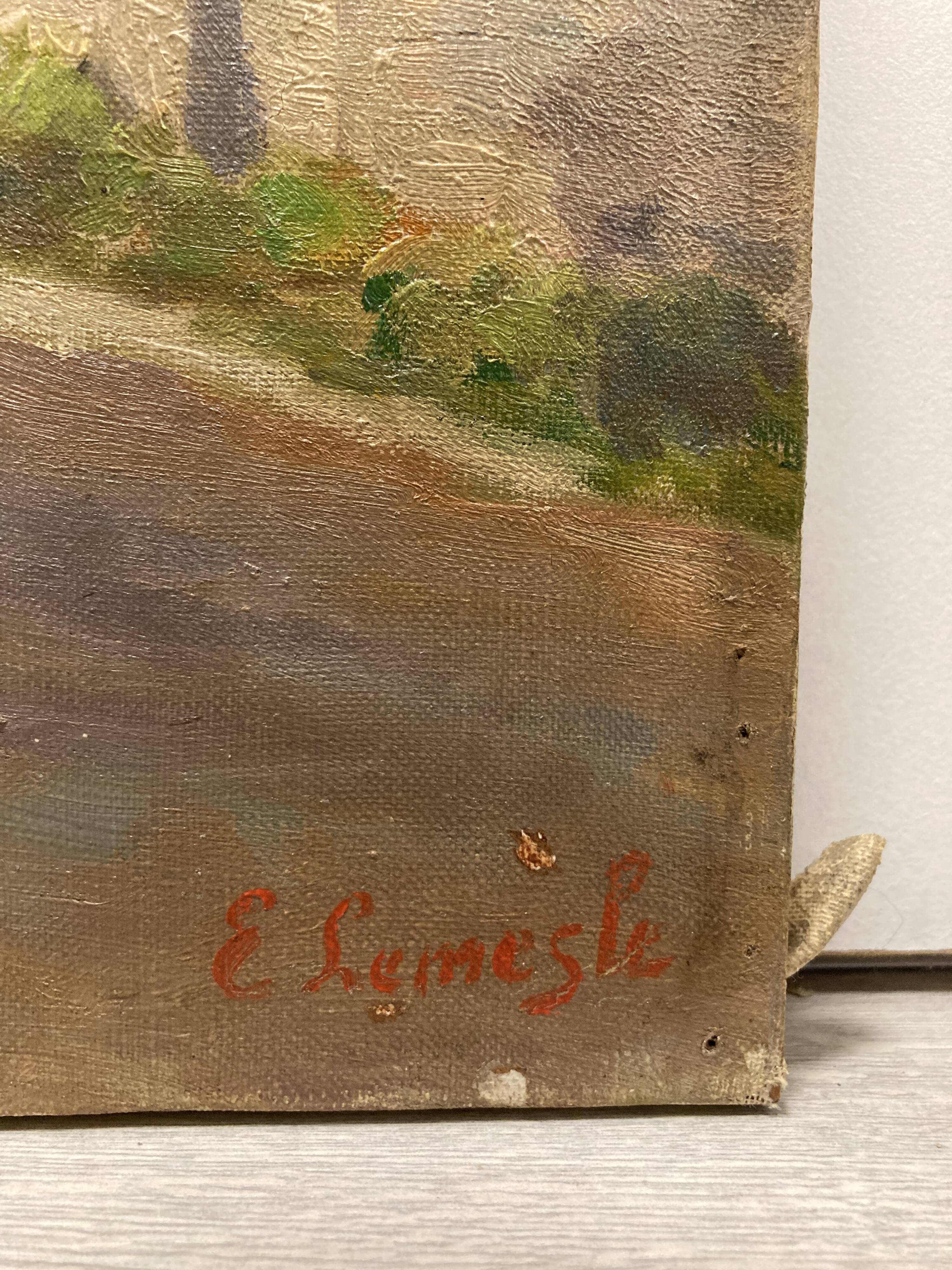 Huile sur toile vintage