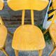 (Lot) 6 Bistro Chairs Lutherma Banana (Light Oak)