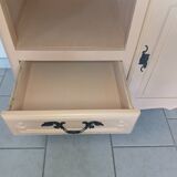 Peach-coloured TV unit