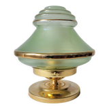 Art Deco lamp in brass and glass