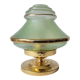 Lampe Art déco en laiton et verre