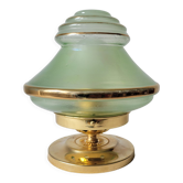 Art Deco lamp in brass and glass