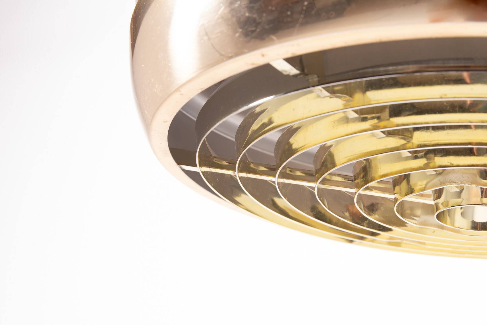 Mid- Century golden pendant lamp, Sweden