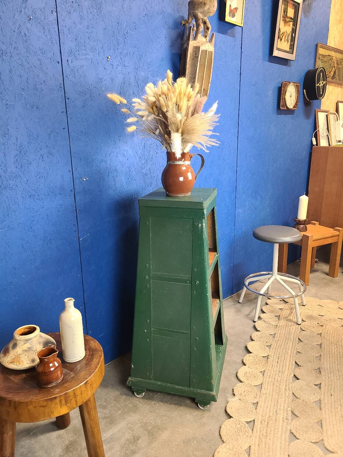 Trade furniture, vintage industrial bookcase circa 1950