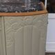 Art Deco sideboard in renovated solid oak – marble top