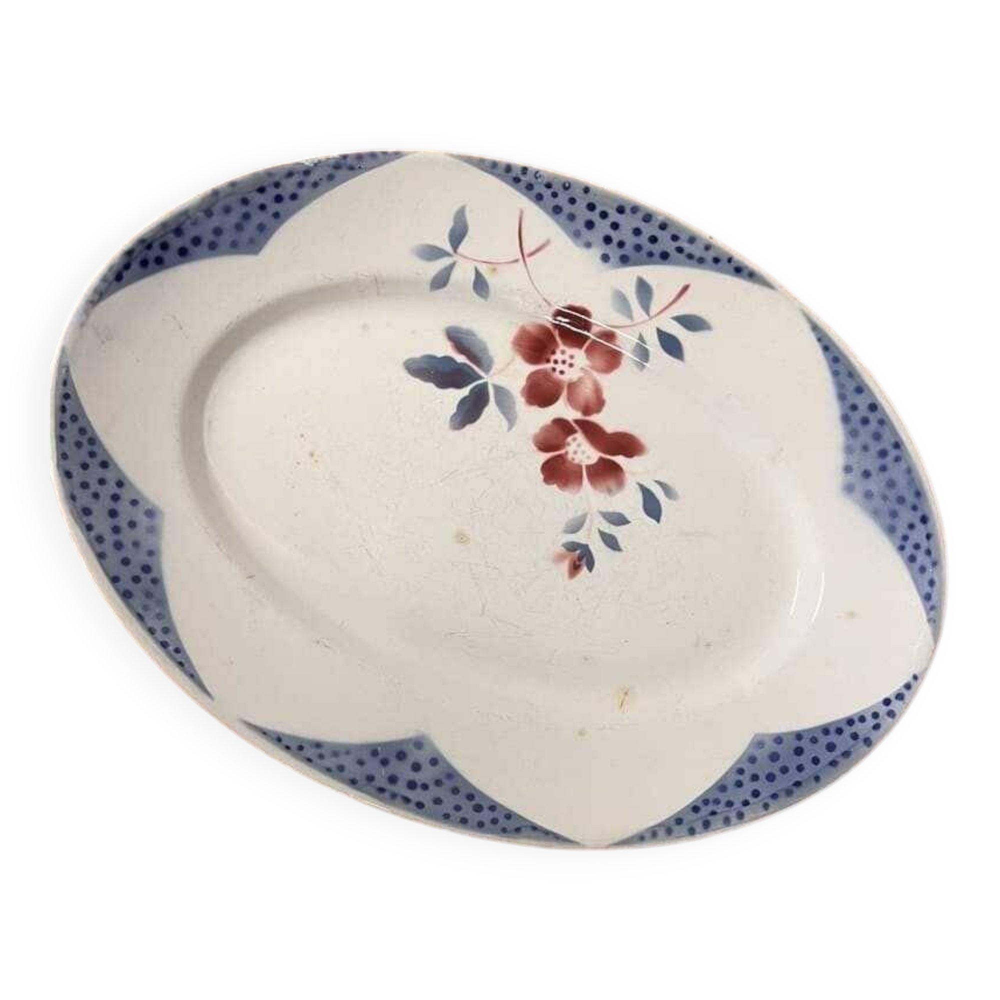 Oval platter barfleur digoin sarreguemines