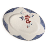 Oval platter barfleur digoin sarreguemines