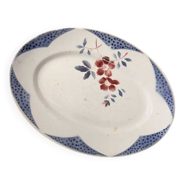 Plat ovale barfleur digoin sarreguemines