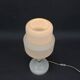 Opaline Glass and Brass Table Lamp Drukov Brno, Czechoslovakia, 1970s