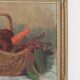 Original Swedish Oil on Canvas “Vegetable Basket” – G Wald Vintage