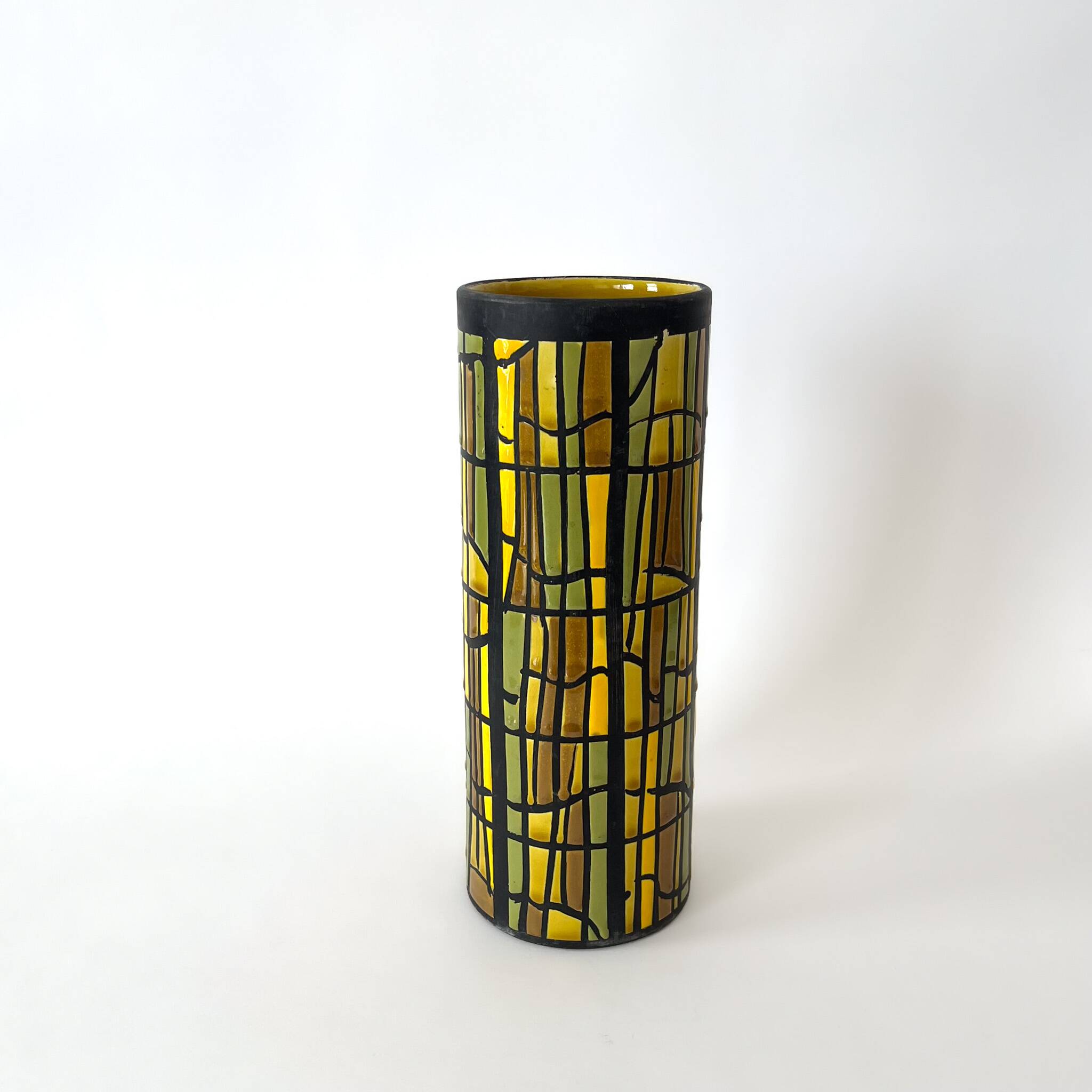 Alvino Bagni roll vase for Raymor – Italian glazed ceramic - MCM