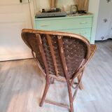 Fauteuil en chataigner tressé
