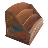 Range courrier vintage peint main