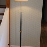 Lampadaire Stellor métal laqué laiton