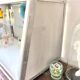 Old stainless steel window