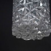 Pair of Italian Pendant Lights in Glass and Polished Aluminum, 1970s