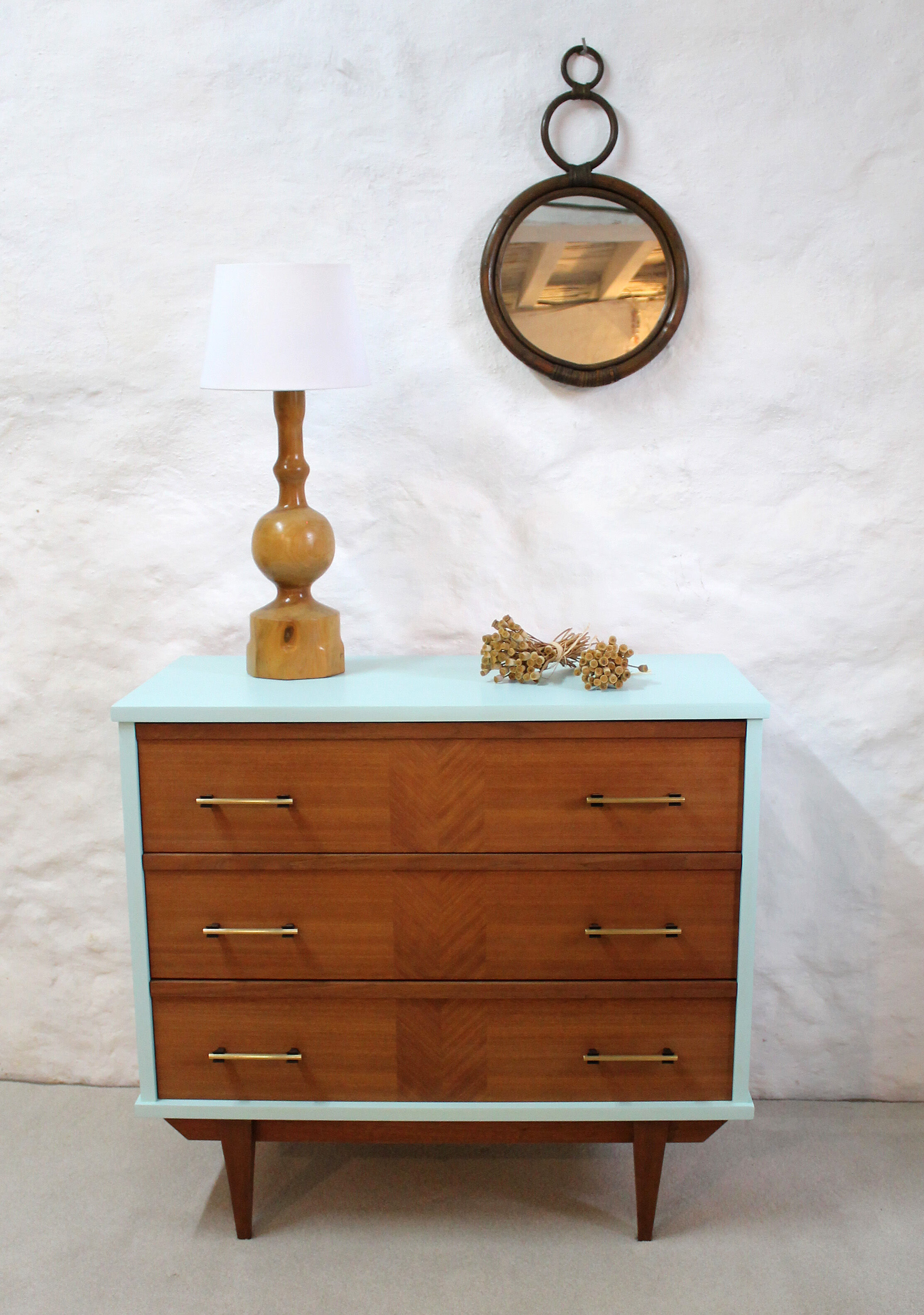 Blue chest of drawers
