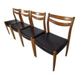 Series of 4 Scandinavian chairs