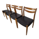 Série de 4 chaises scandinave