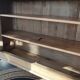 Old Art Deco Parisian buffet in stripped raw wood