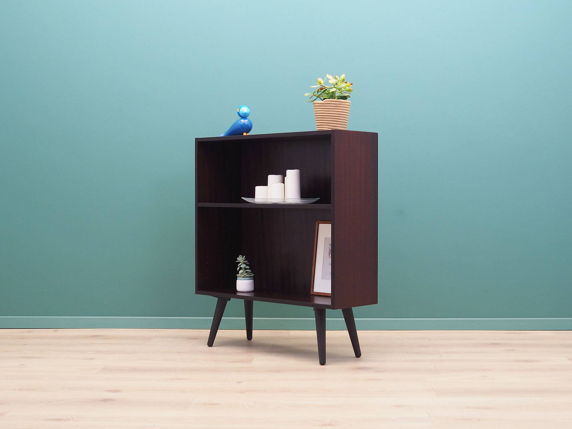 Mahogany bookcase, Danish design, 1960s, manufacturer: Hammel Møbelfabrik