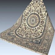 Persian Oriental Carpet NAÏN Wool and Silk: 3.20 X 2.10 Metres "Sardje Gallery"