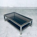 Hollywood Regency Flaminia Two Tier Coffee Table, France, 1970s