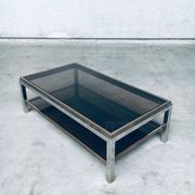 Hollywood Regency Flaminia Two Tier Coffee Table, France, 1970s