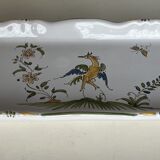 Rectangular dish in earthenware from Moustiers