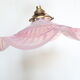 Suspension en verre rose
