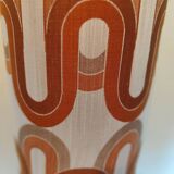 Ceramic floor lamp with flamed effect