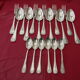 Lot de couverts en métal argenté Dixi, 6 fourchettes, 6 cuillères et 6 cuillères à café