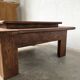 Oak coffee table with a double top