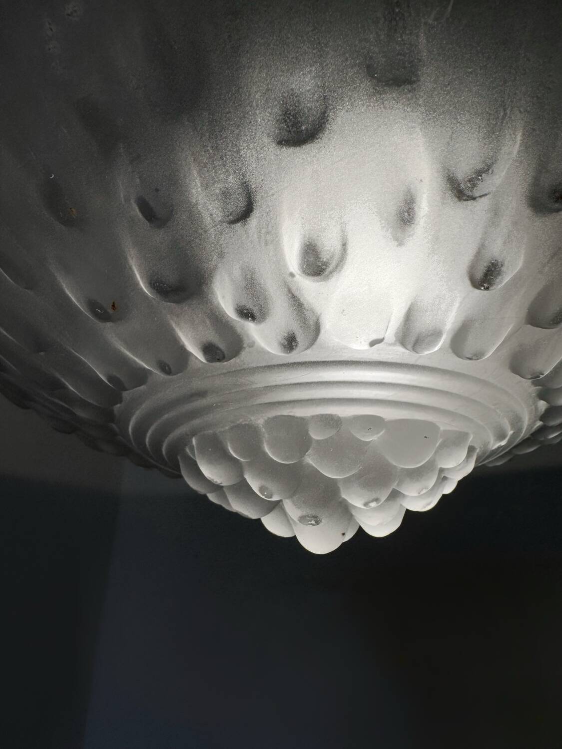 Muller Art Deco glass chandelier