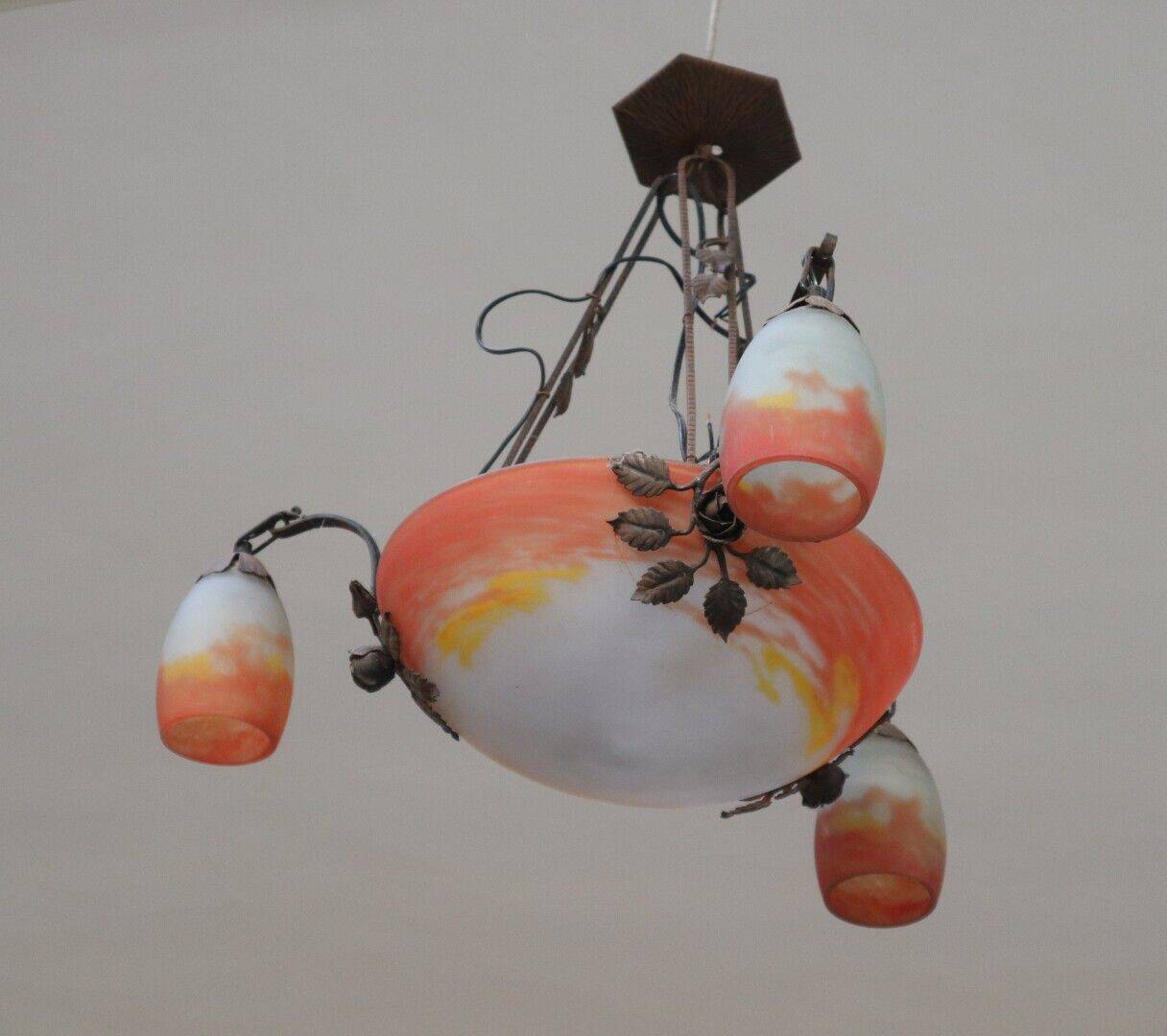 Suspension Croismare à 4 feux de lumière
