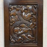 Pair of carved oak panels by Joseph Savina (1901-1983)