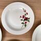 Set of 5 hollow porcelain plates