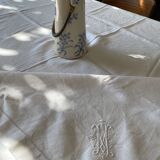 Tablecloth with BM monogram